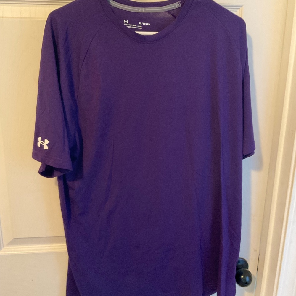 Under Armour Men's Short Sleeve Tee in Deep Purple